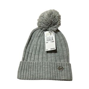 Michael Kors  Gray Pom-Pom Beanie New With Tags
